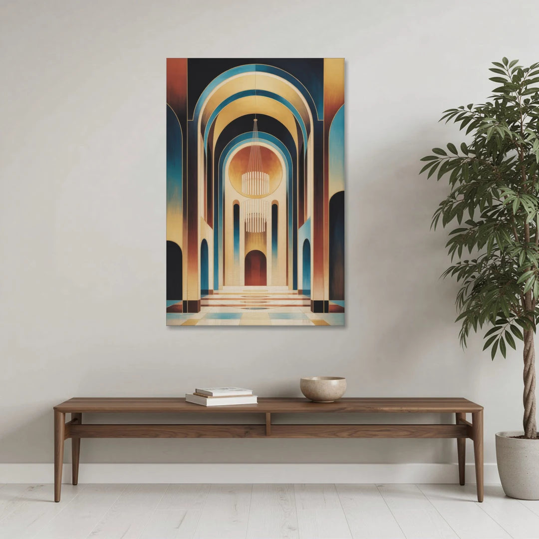 Agios Minas Cathedral - Canvas Wall Art - Coffee Table - 32x48