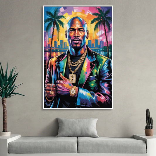 Air Legend 2.0 Living Room - White Canvas Wall Art
