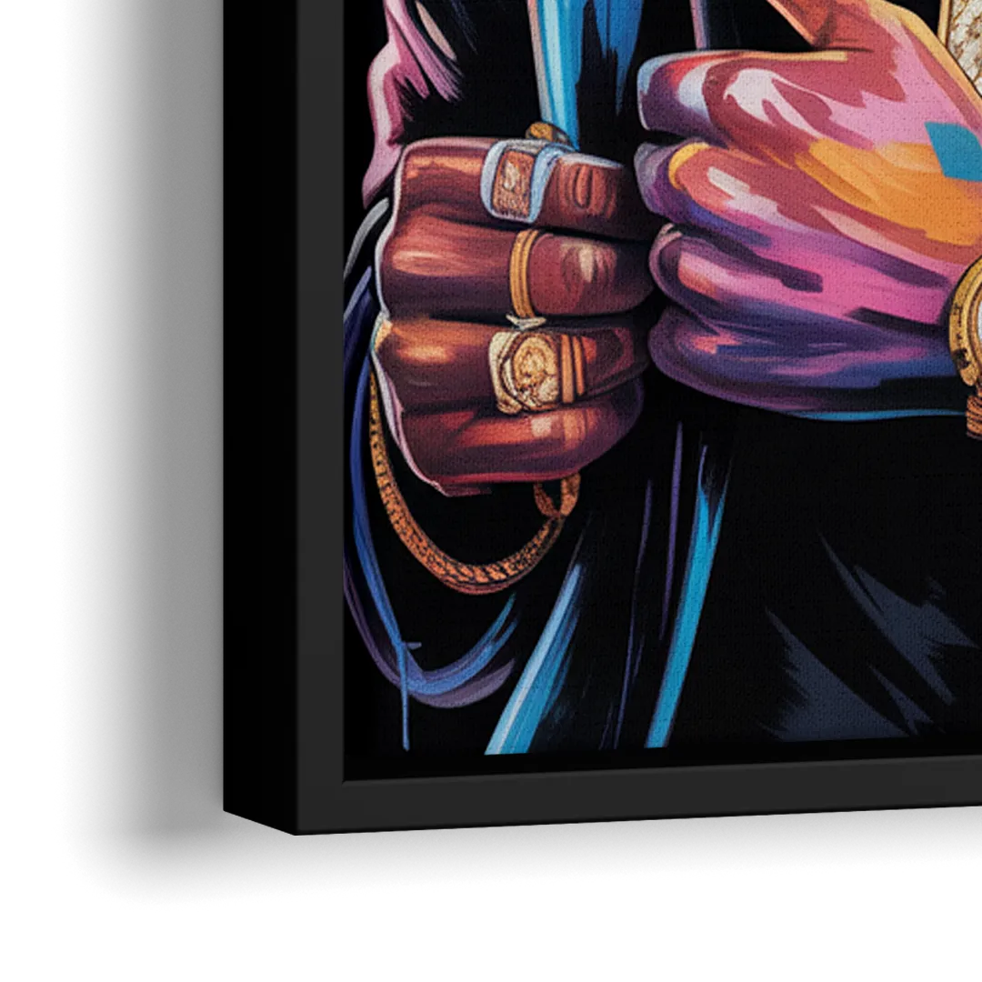 Air Legend 2.0 - Close-Up Black Frame Canvas