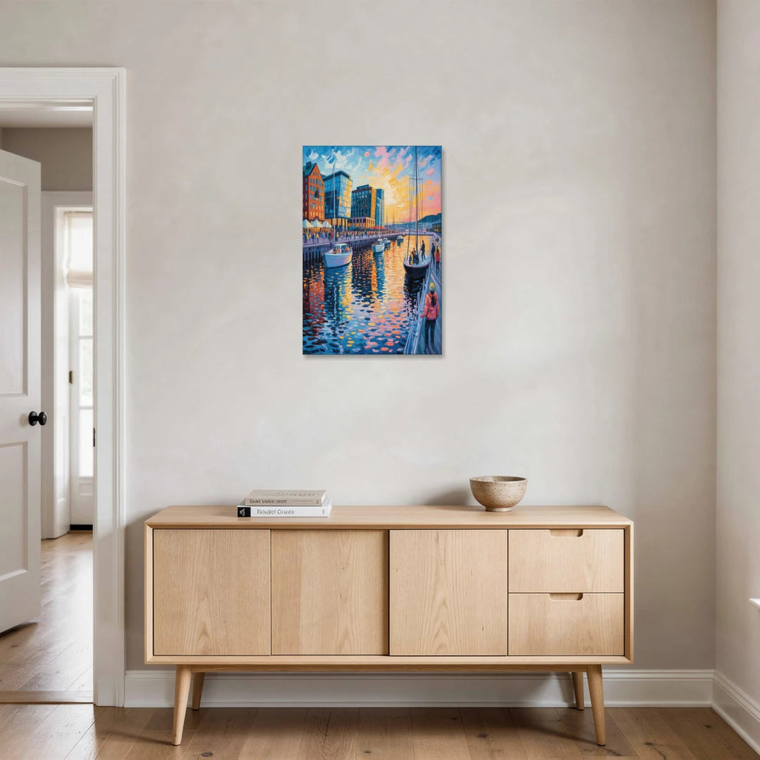 Aker Brygge Vibes - Canvas Wall Art - Coffee Table - 20x30