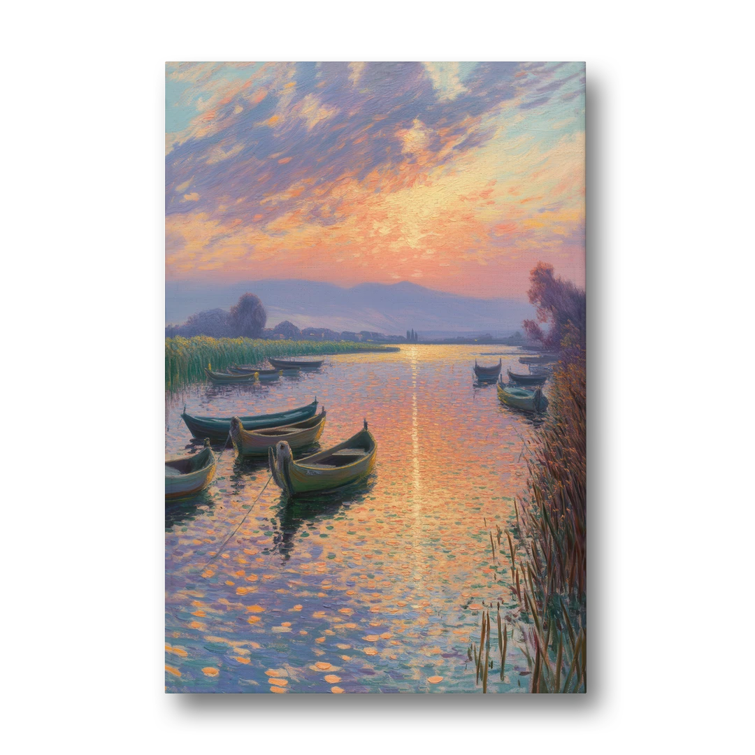 Albufera Sunset - Canvas Wall Art - Front