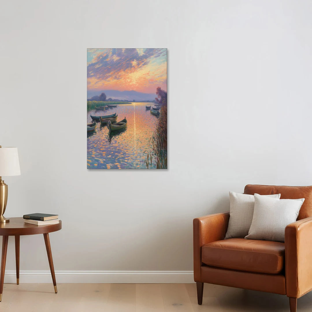 Albufera Sunset - Canvas Wall Art - Sofa - 24x36
