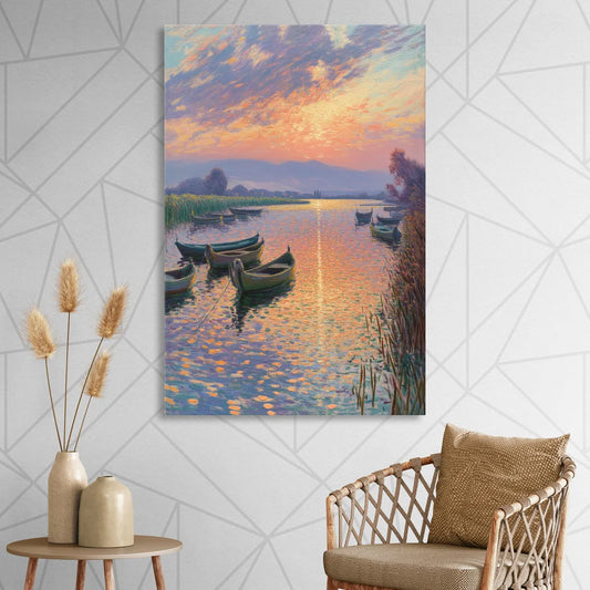 Albufera Sunset Living Room - Canvas Wall Art