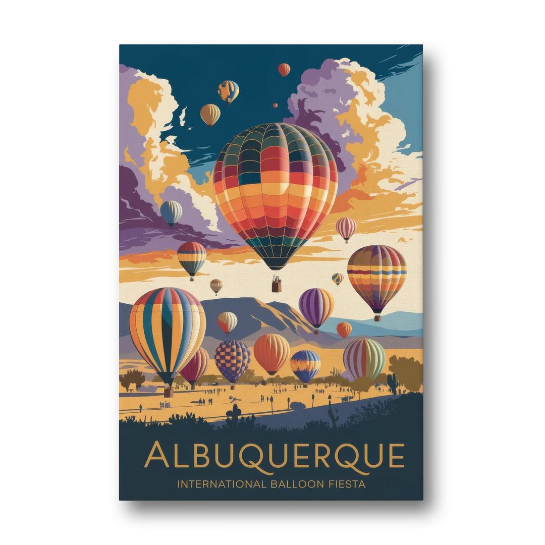Albuquerque Balloon Fiesta - Canvas Wall Art - Front