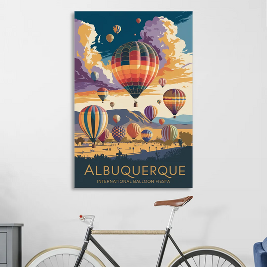 Albuquerque Balloon Fiesta Living Room - Canvas Wall Art