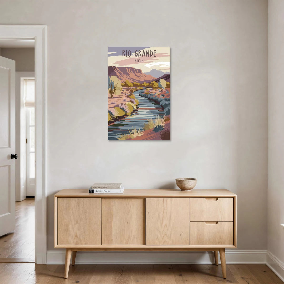 Albuquerque Rio Grande Views - Canvas Wall Art - Coffee Table - 24x36