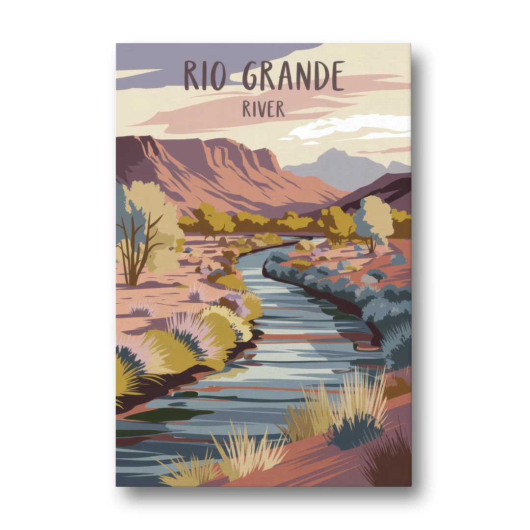 Albuquerque Rio Grande Views - Canvas Wall Art - Front