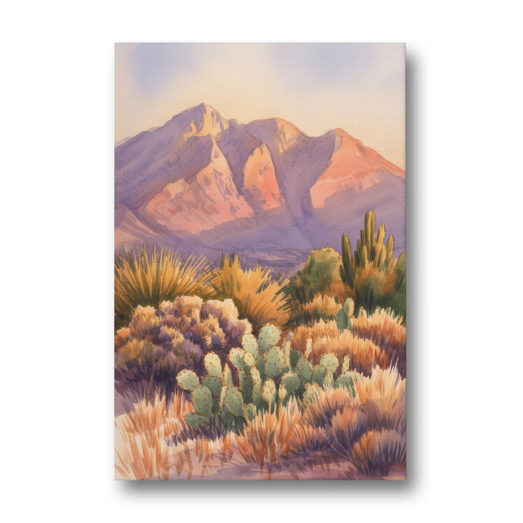 Albuquerque Sandia Mountains - Canvas Wall Art - Front