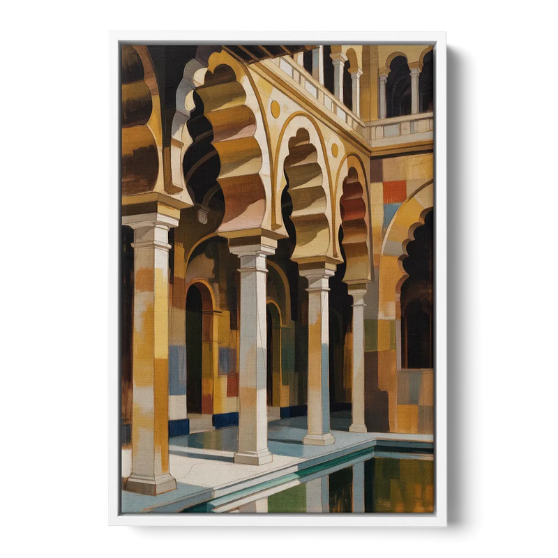 Alcazar Allure Front - White Canvas Wall Art