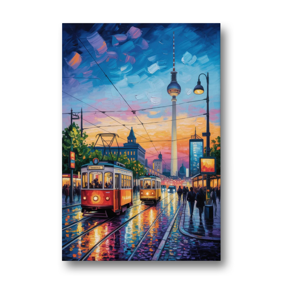 Alexanderplatz Vibes - Canvas Wall Art - Front
