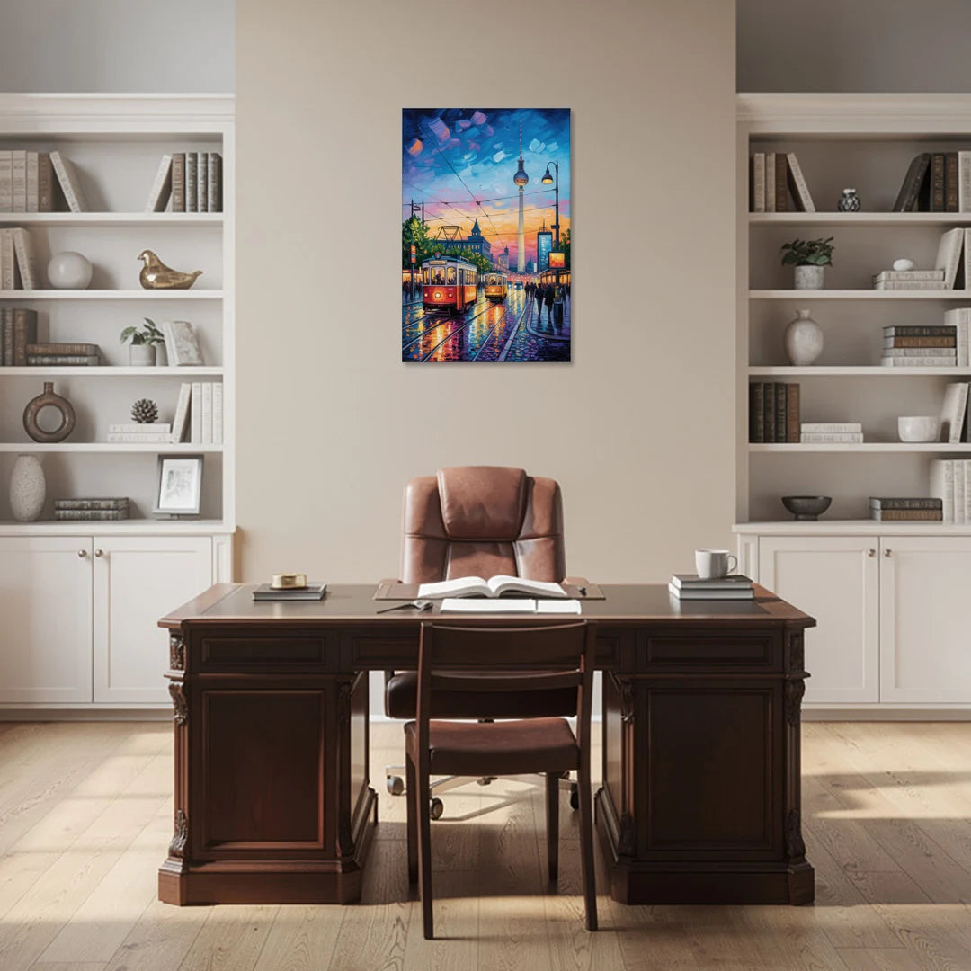 Alexanderplatz Vibes - Canvas Wall Art - Office - 24x36