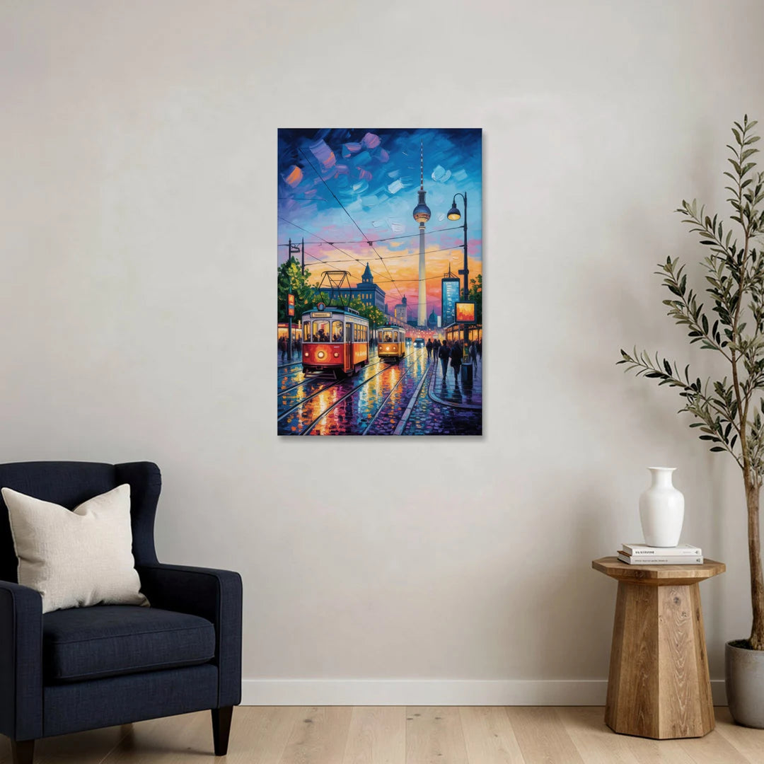 Alexanderplatz Vibes - Canvas Wall Art - Sofa - 24x36