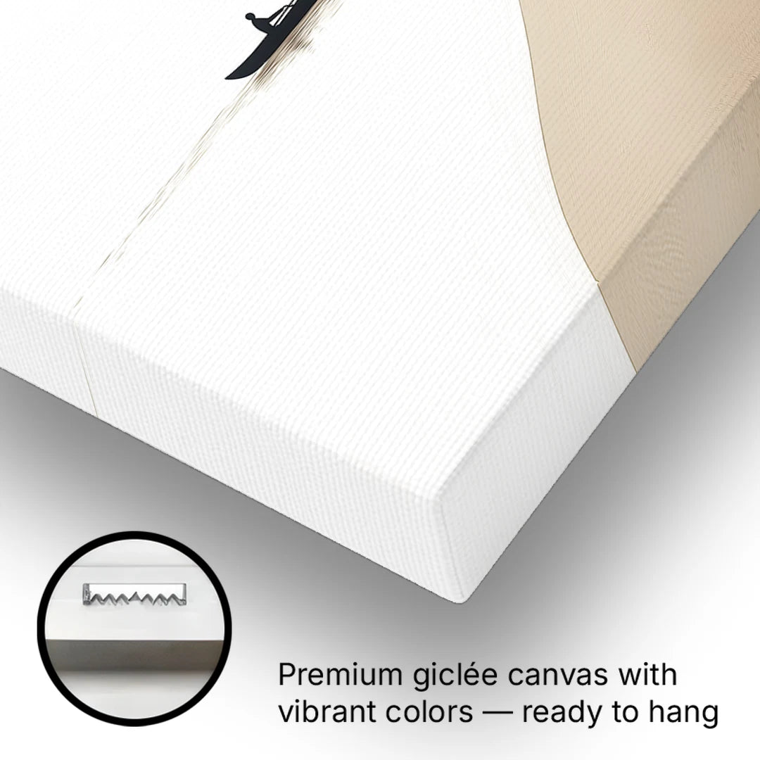 Alone with the Water - Canvas Wall Art - Gallery Wrap Corner