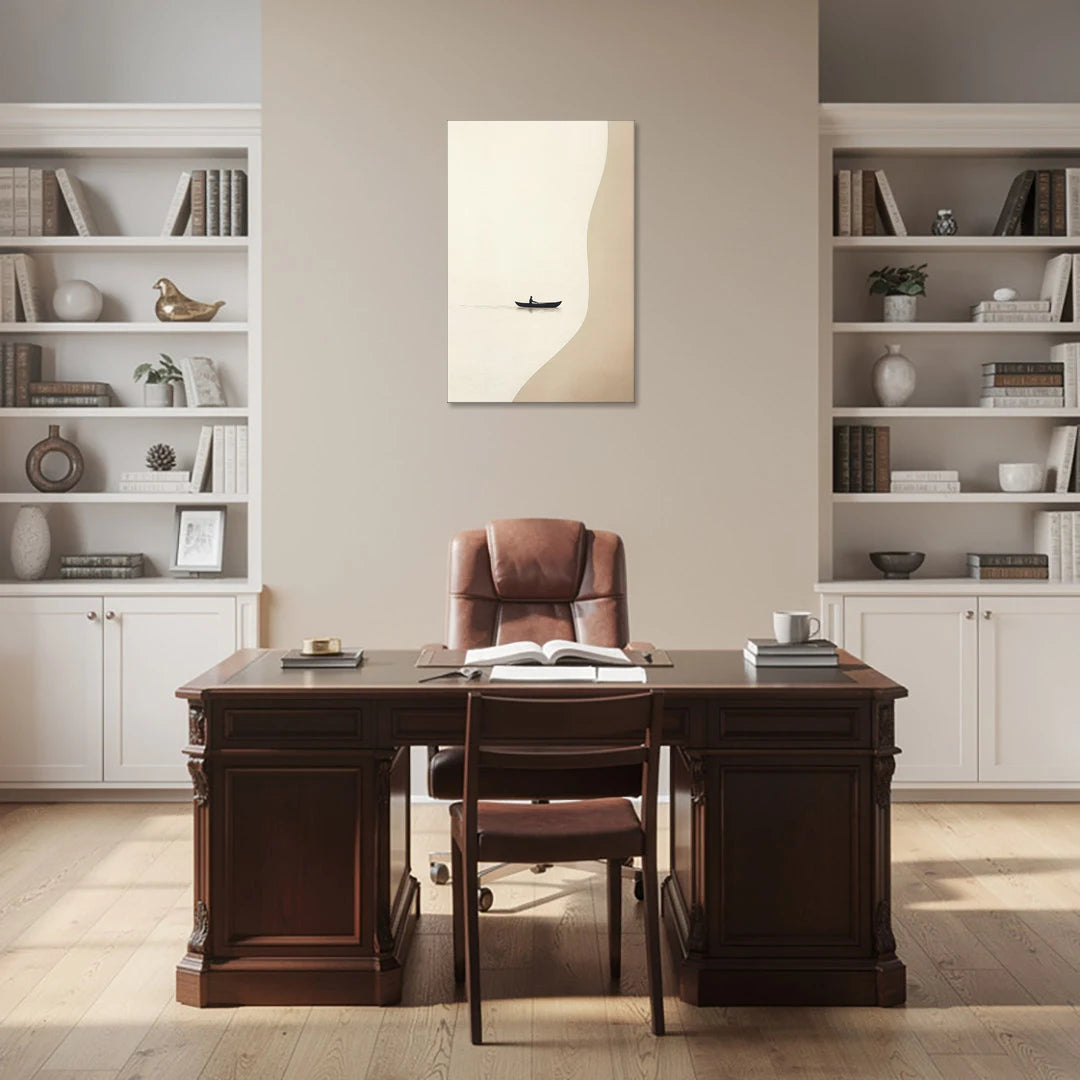 Alone with the Water - Canvas Wall Art - Office - 24x36