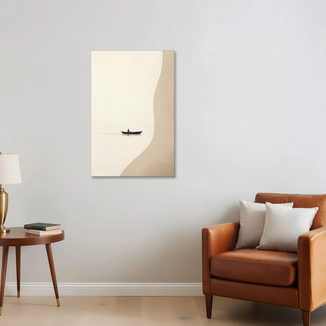 Alone with the Water - Canvas Wall Art - Sofa - 24x36