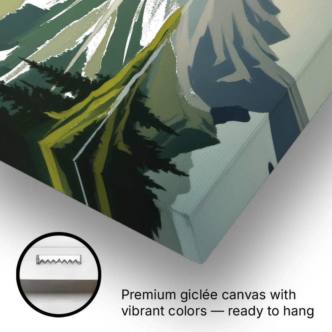 Alpine Adventure - Canvas Wall Art - Gallery Wrap Corner