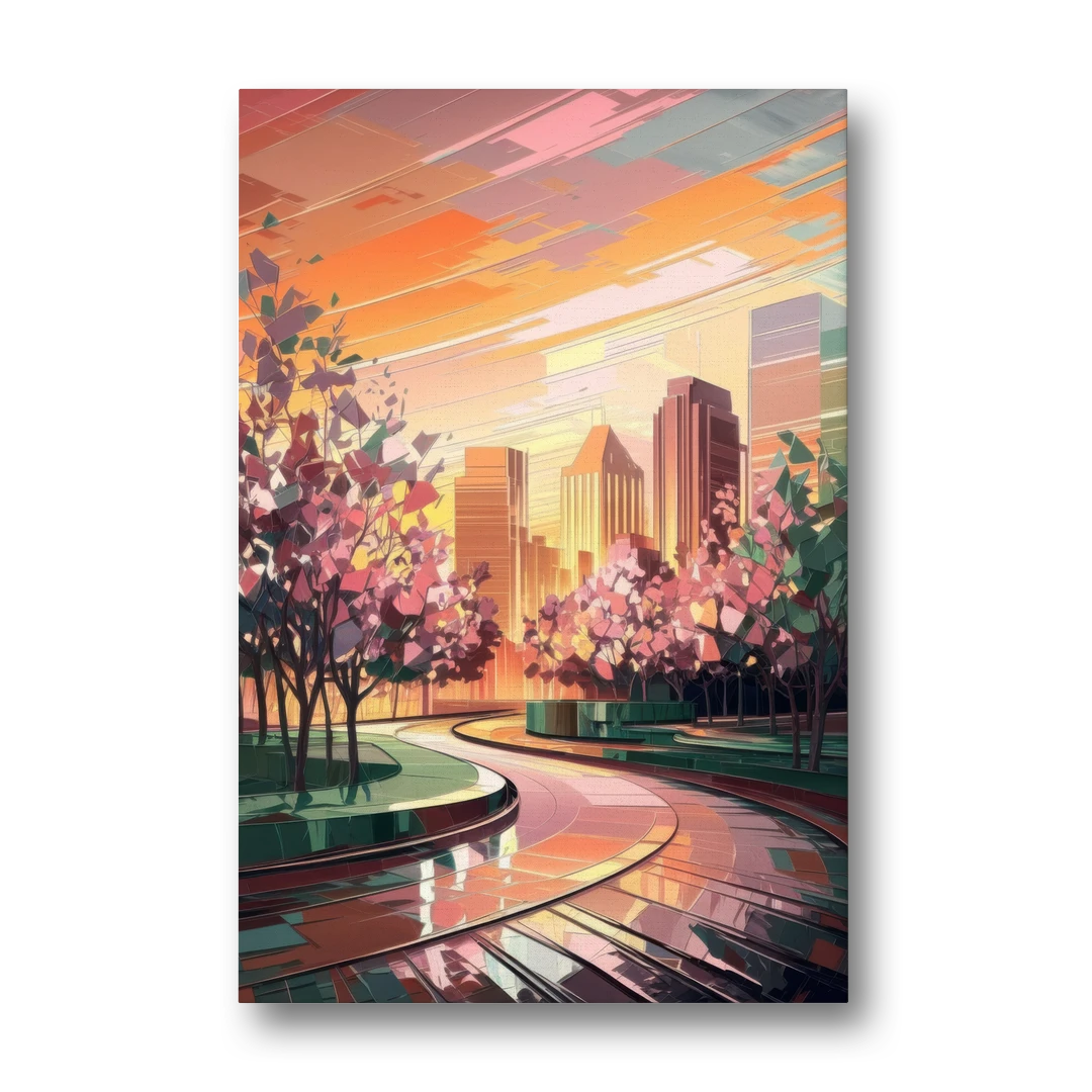 Anaheim Cityscape Vibes - Canvas Wall Art - Front