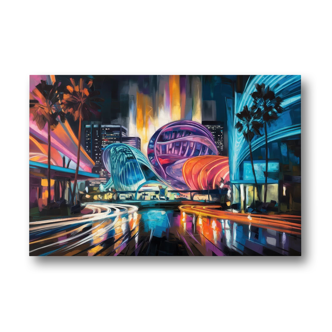 Anaheim Downtown Glow - Canvas Wall Art - Front
