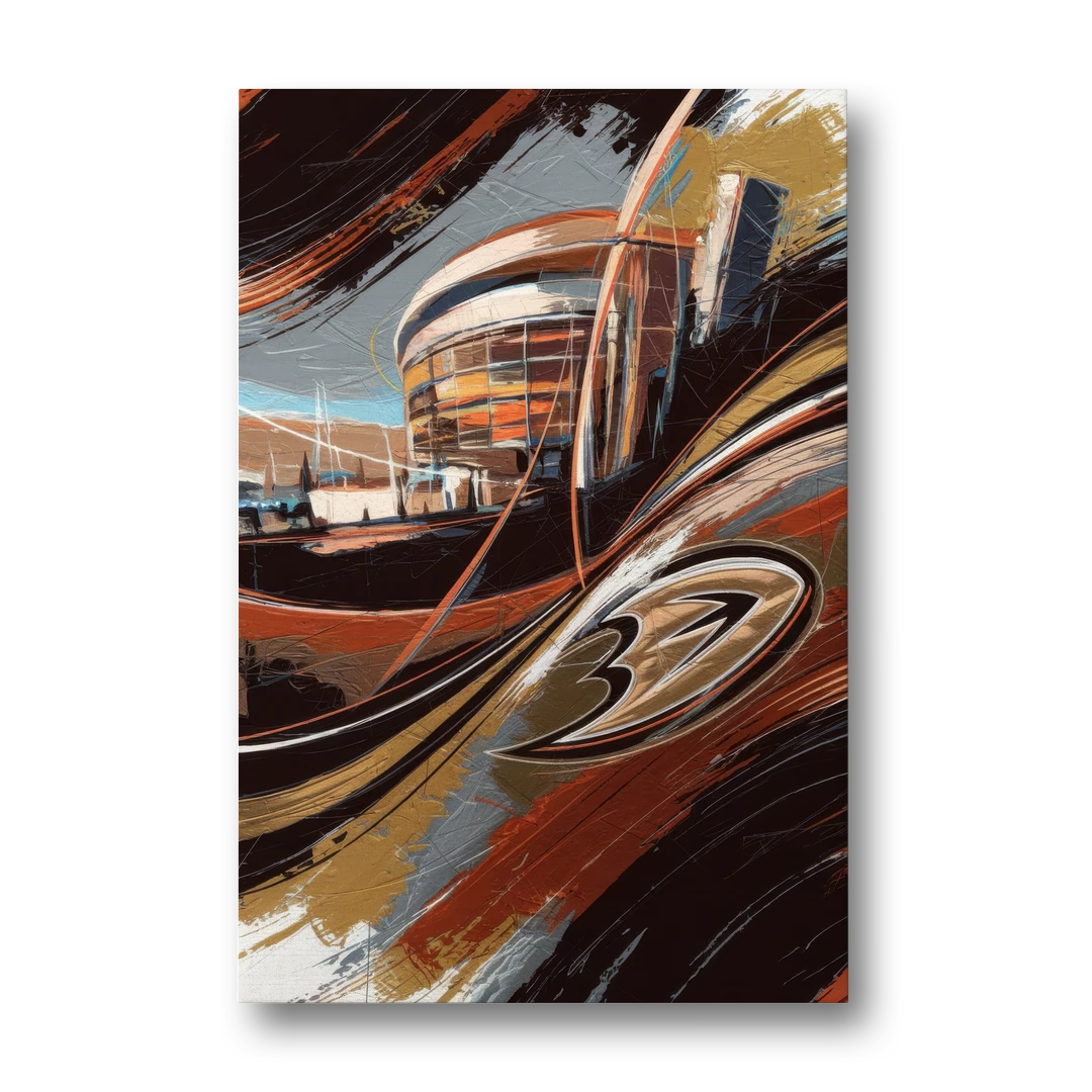 Anaheim Ducks Legacy - Canvas Wall Art - Front