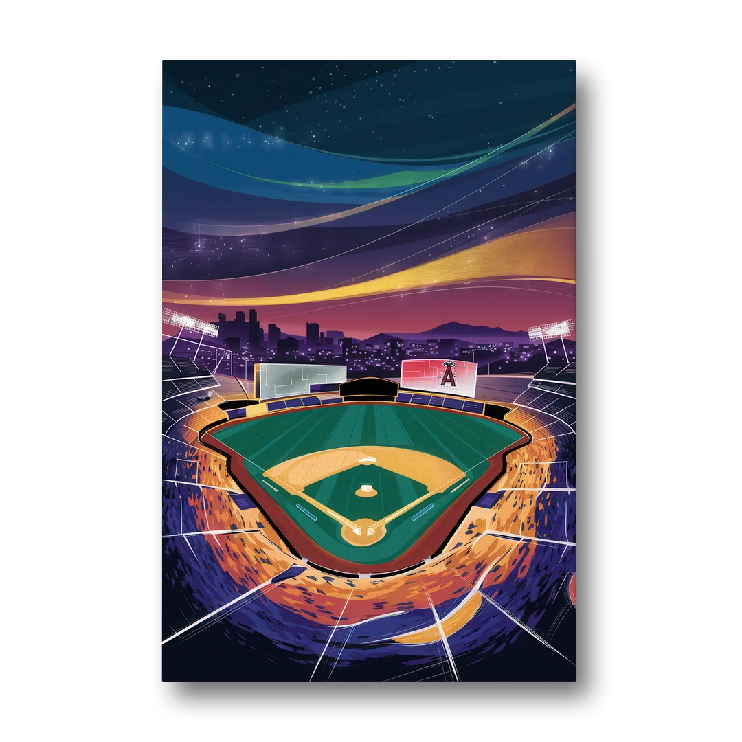 Anaheim Stadium Nights - Canvas Wall Art - Front