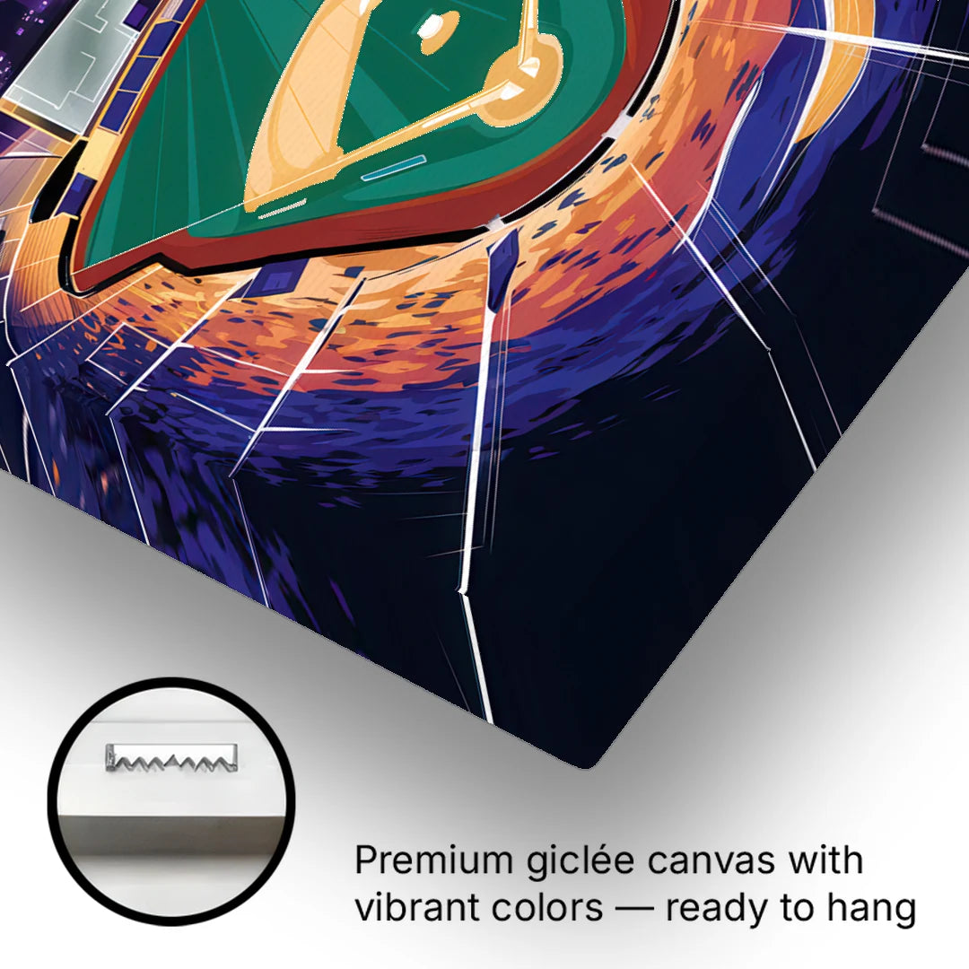 Anaheim Stadium Nights - Canvas Wall Art - Gallery Wrap Corner