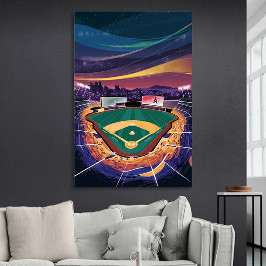 Anaheim Stadium Nights Living Room - Canvas Wall Art
