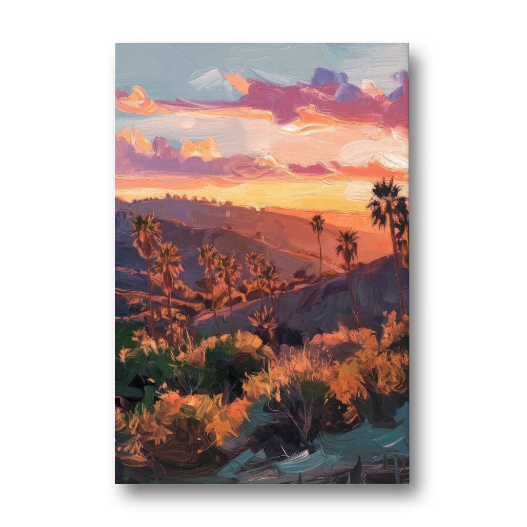 Anaheim Sunset Views - Canvas Wall Art - Front