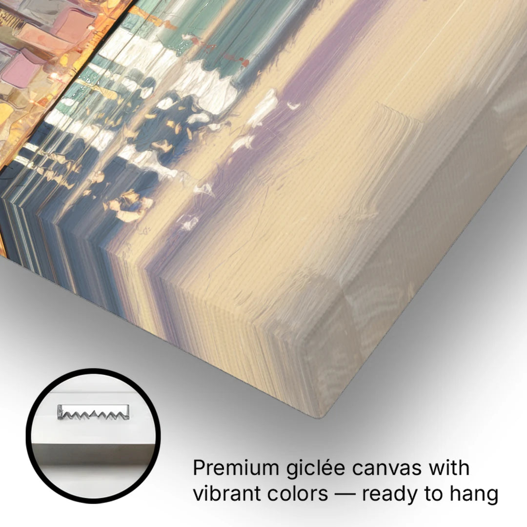 Anchorage Cityscape Reflection - Canvas Wall Art - Gallery Wrap Corner