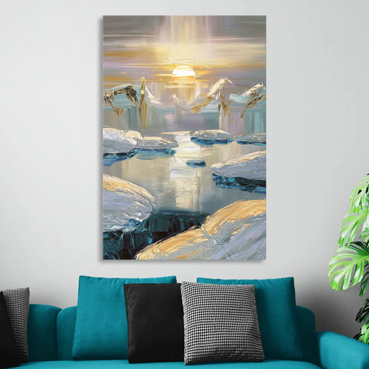 Anchorage Midnight Sun Living Room - Canvas Wall Art
