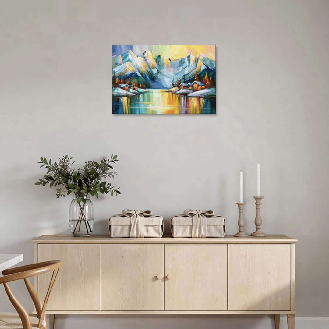 Anchorage Mountain Views - Canvas Wall Art - Coffee Table - 30x20