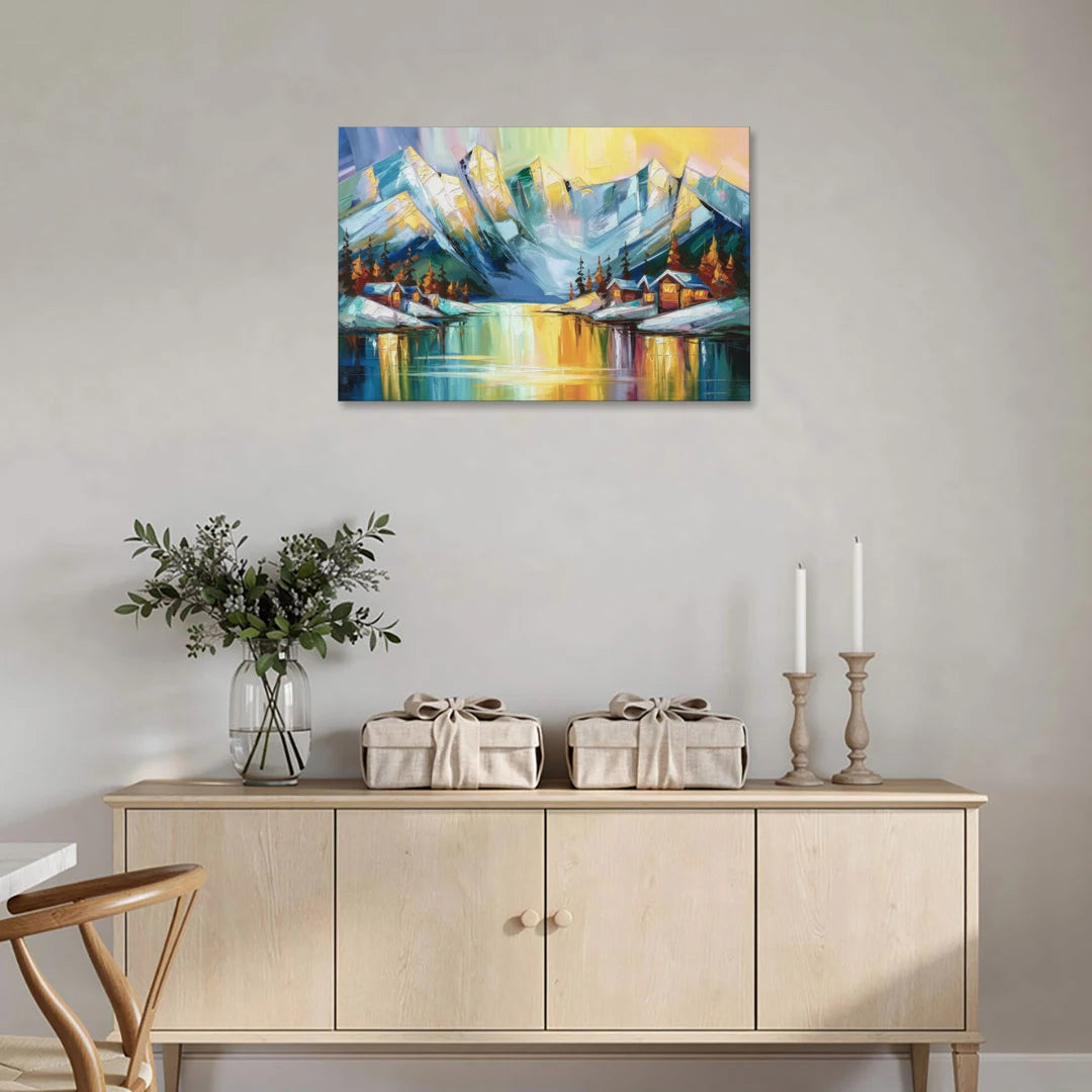 Anchorage Mountain Views - Canvas Wall Art - Coffee Table - 36x24