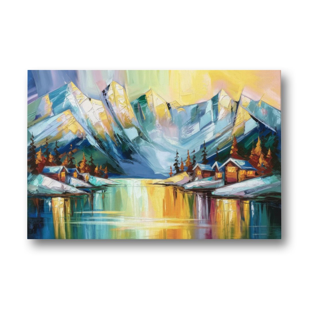 Anchorage Mountain Views - Canvas Wall Art - Front