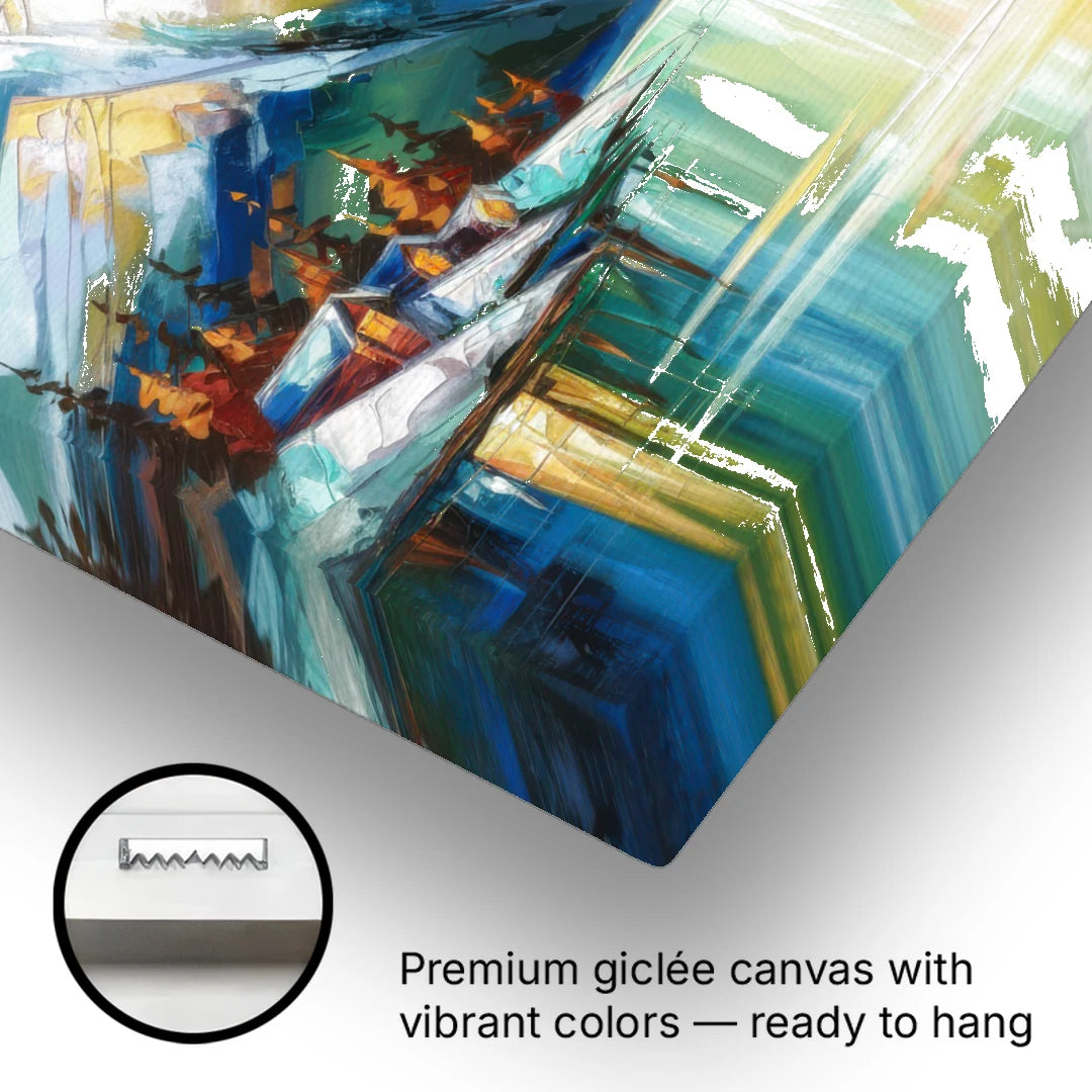 Anchorage Mountain Views - Canvas Wall Art - Gallery Wrap Corner