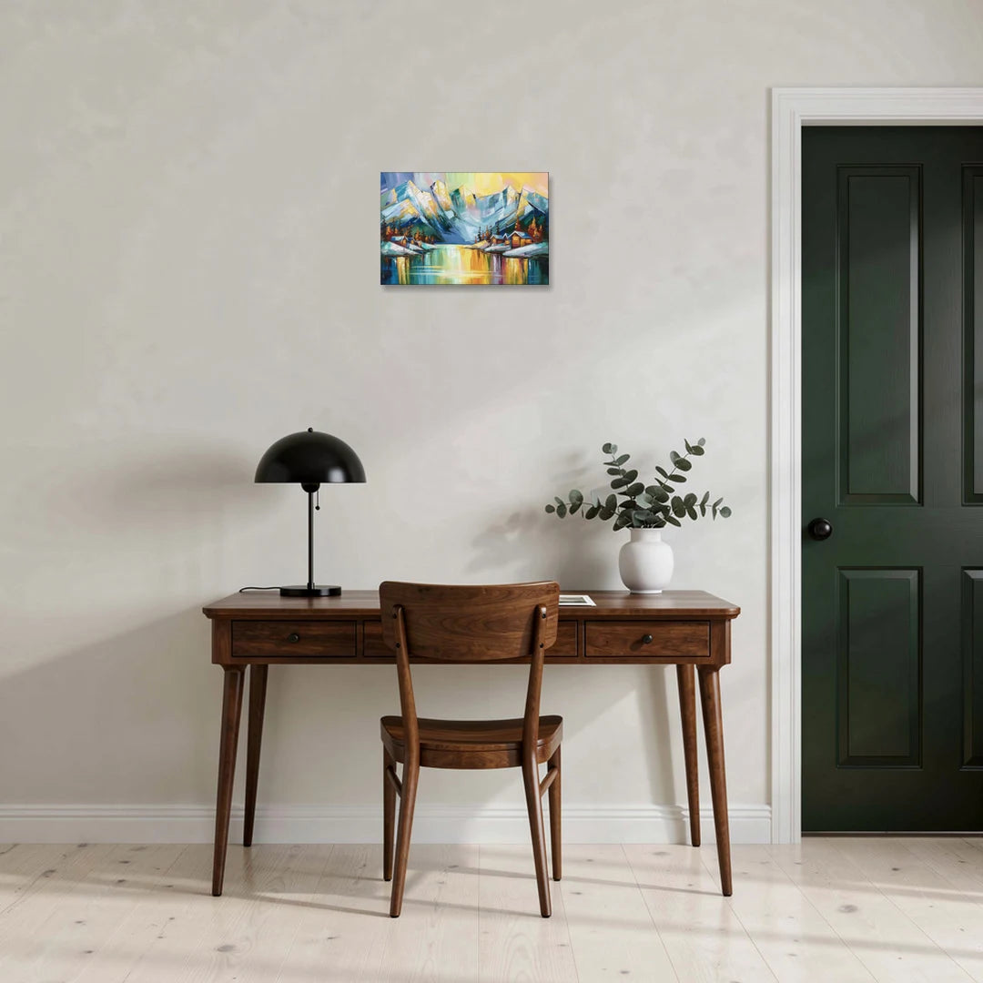Anchorage Mountain Views - Canvas Wall Art - Office - 18x12
