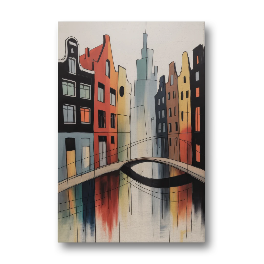 Anne Frank's Amsterdam - Canvas Wall Art - Front