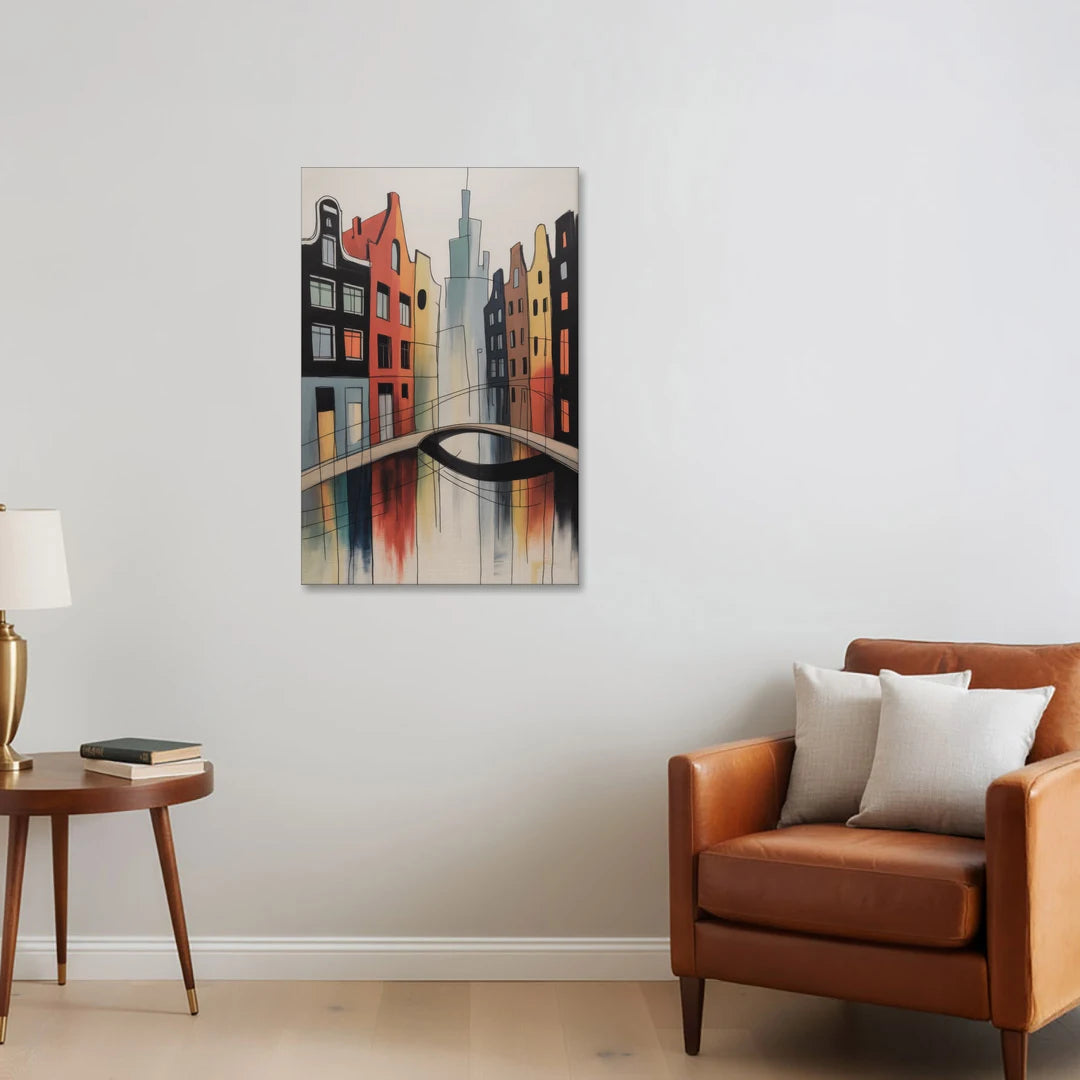 Anne Frank's Amsterdam - Canvas Wall Art - Sofa - 24x36