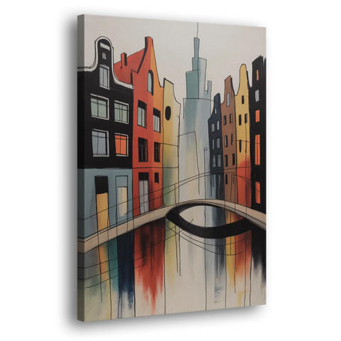 Anne Frank's Amsterdam - Canvas Wall Art