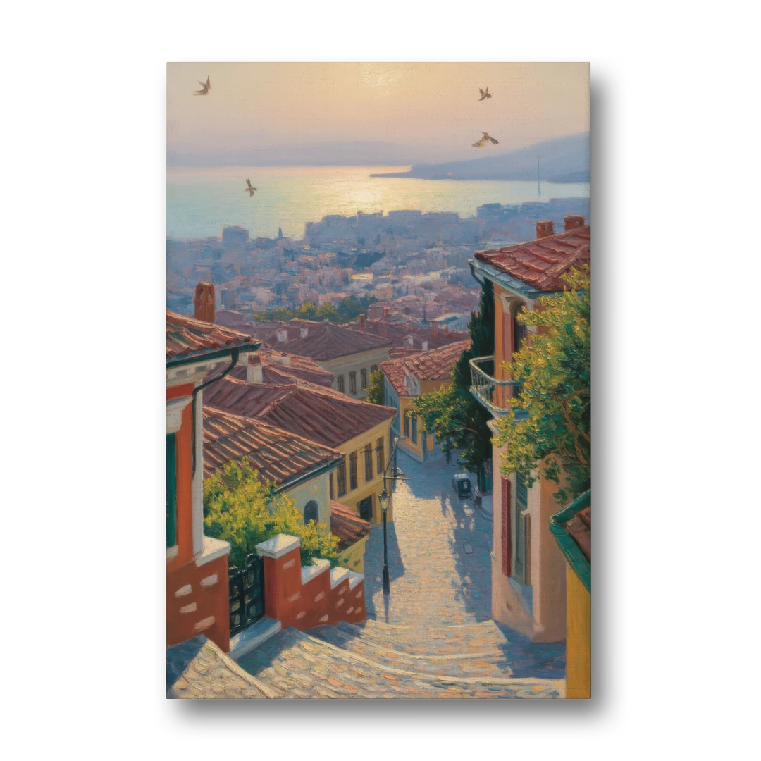 Ano Poli Views - Canvas Wall Art - Front