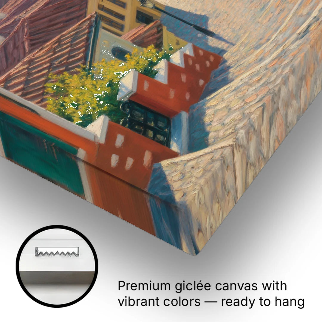 Ano Poli Views - Canvas Wall Art - Gallery Wrap Corner