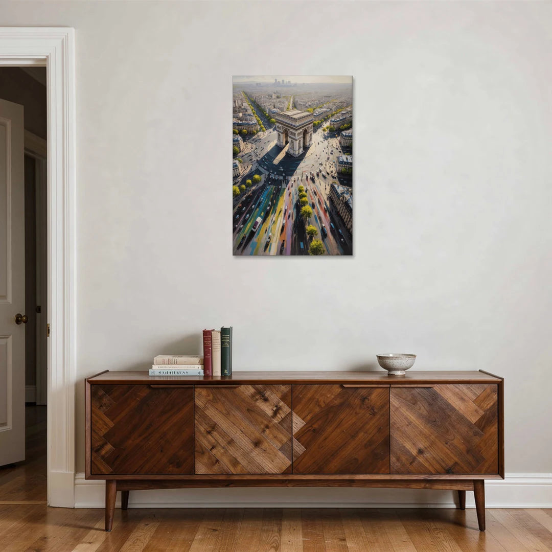 Arc de Triomphe Vista - Canvas Wall Art - Coffee Table - 24x36