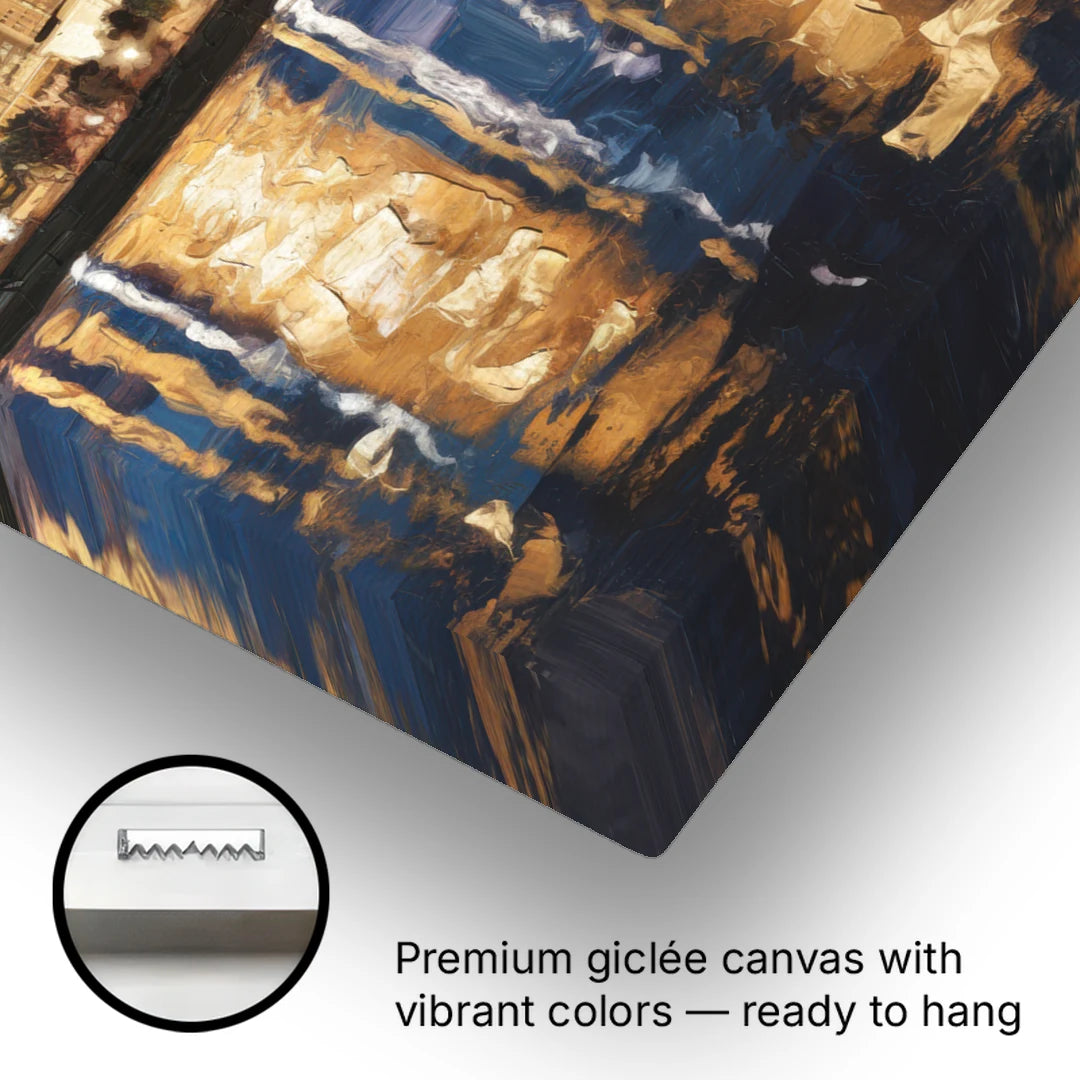 Arlington Night Lights - Canvas Wall Art - Gallery Wrap Corner
