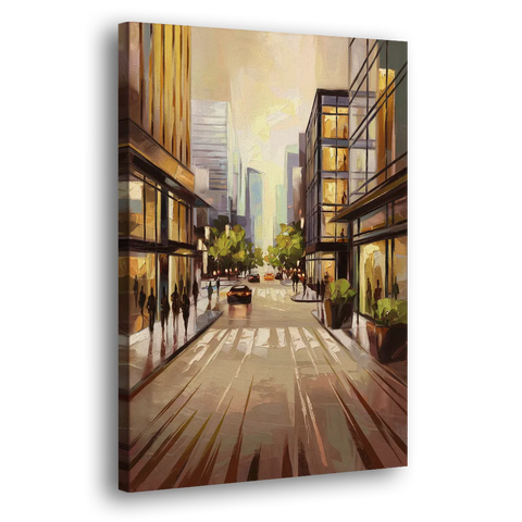 Arlington Urban Streets - Canvas Wall Art