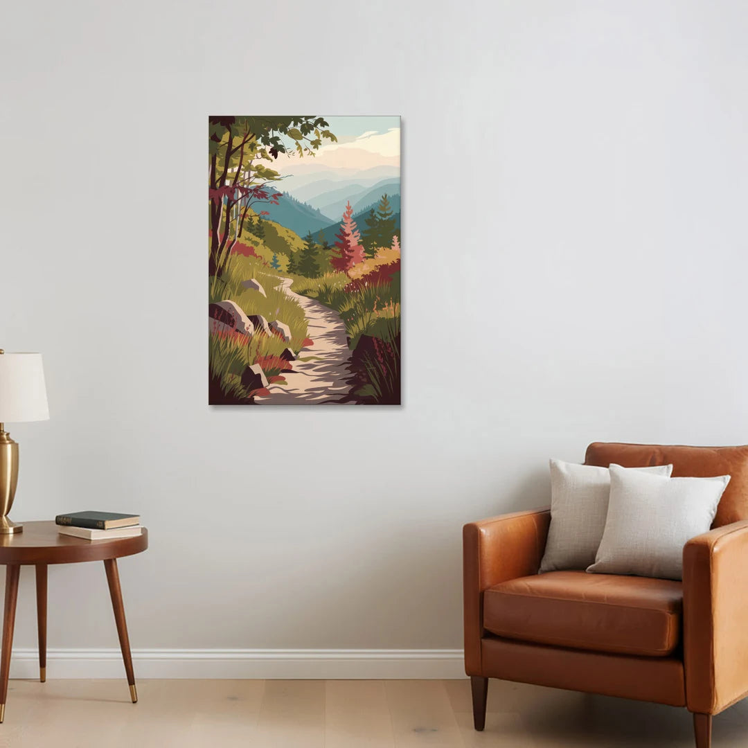 Asheville Appalachian Trail Views - Canvas Wall Art - Sofa - 24x36