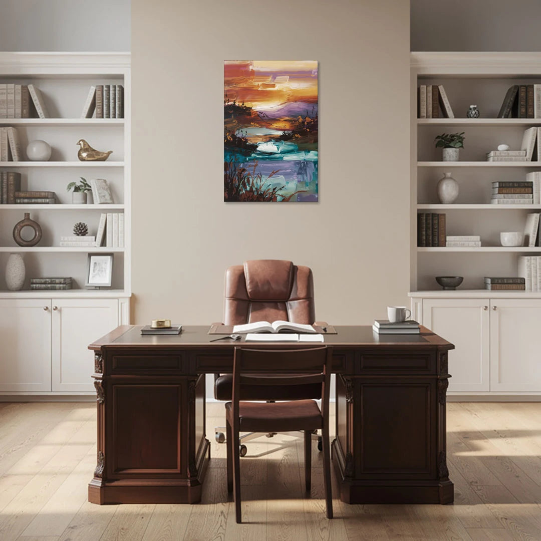Ashland Evening Glow - Canvas Wall Art - Office - 24x36