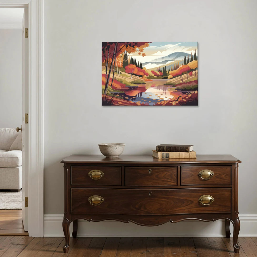 Ashland Fall Foliage - Canvas Wall Art - Coffee Table - 36x24