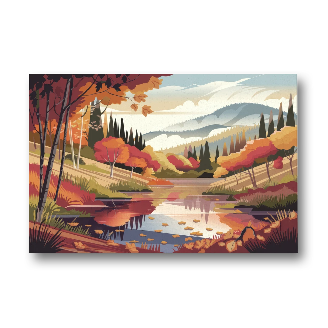 Ashland Fall Foliage - Canvas Wall Art - Front