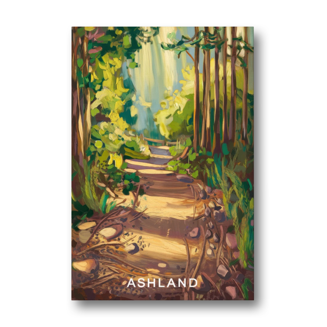 Ashland Hiking Paths - Canvas Wall Art - Front