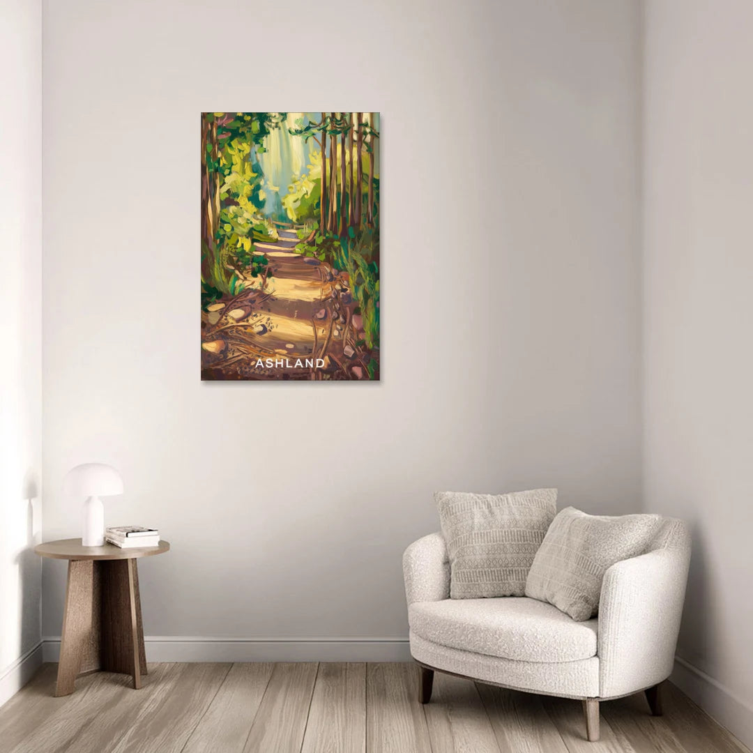 Ashland Hiking Paths - Canvas Wall Art - Sofa - 24x36