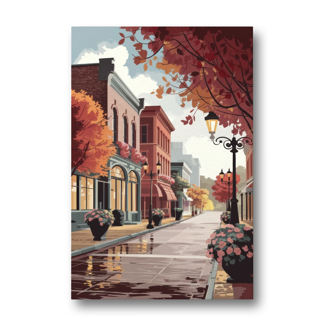 Ashland Historic Downtown - Canvas Wall Art - Front