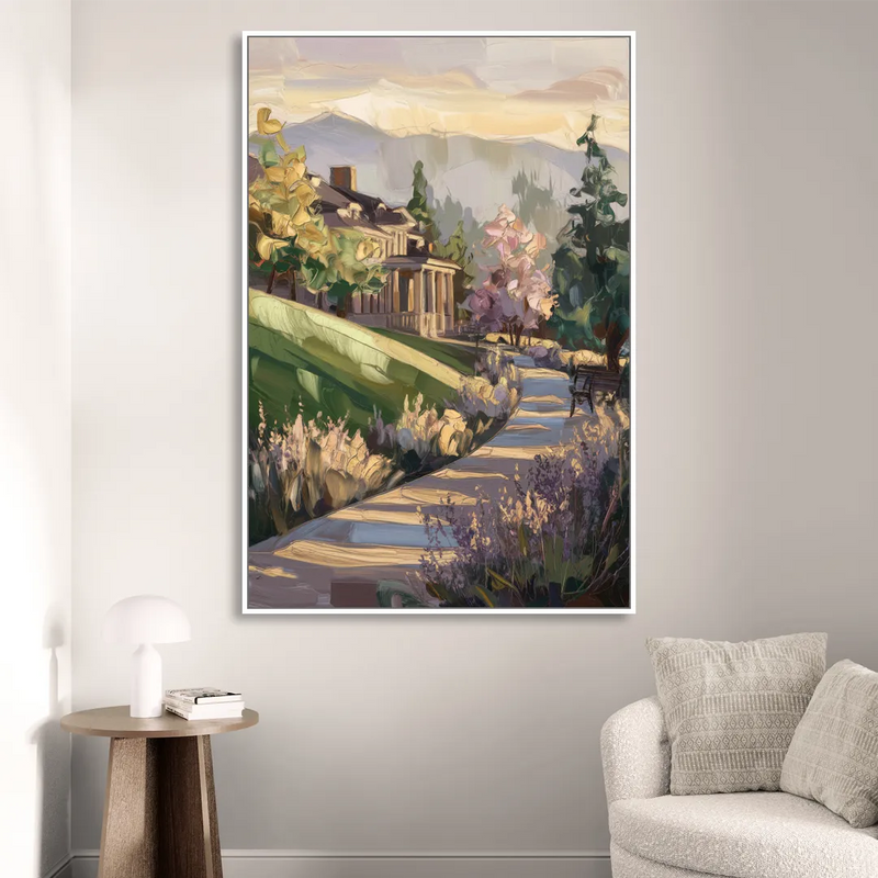 Ashland Historic Landmarks Sitting Room - White Canvas Wall Art